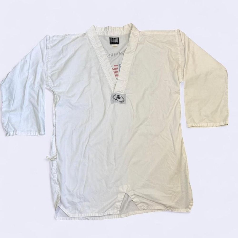Bold Look Taekwondo White Suit Top  Martial‎ Arts Active Sports